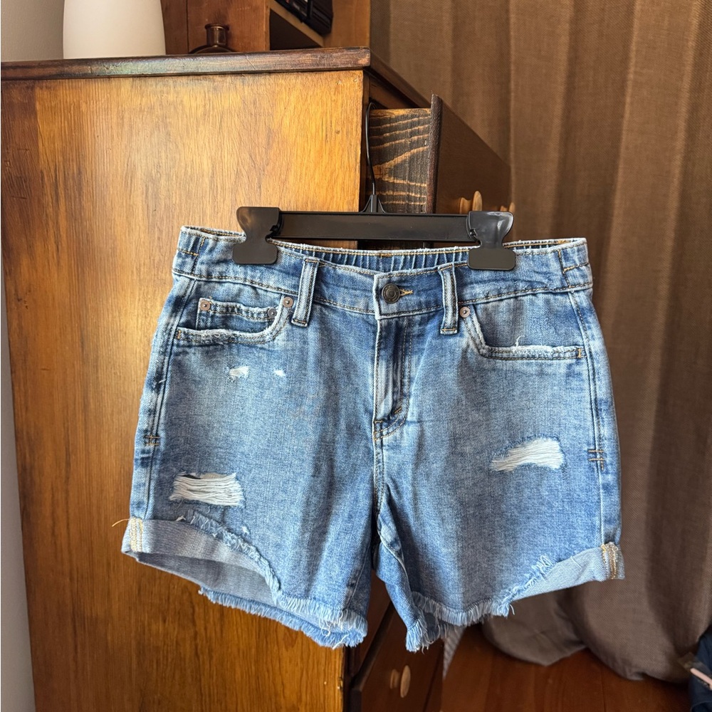 Stylish Blue Denim Women's Shorts